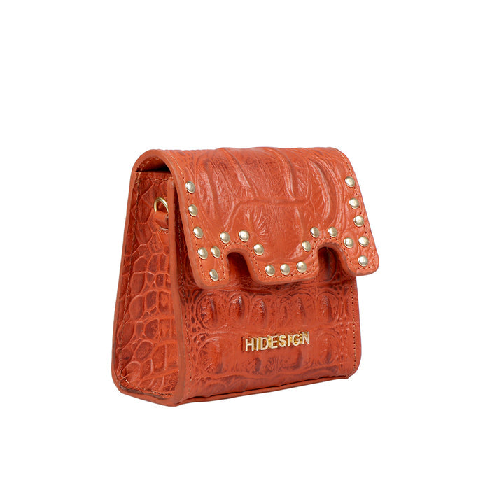 Punk W1 Orange Leather Micro Bag
