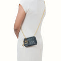 Punk W2 Blue Leather Micro Bag