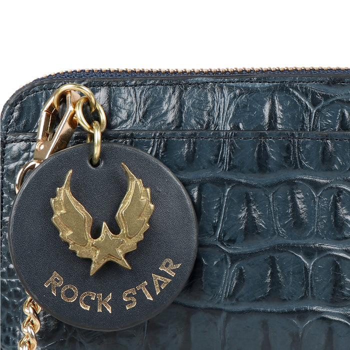 Punk W2 Blue Leather Micro Bag