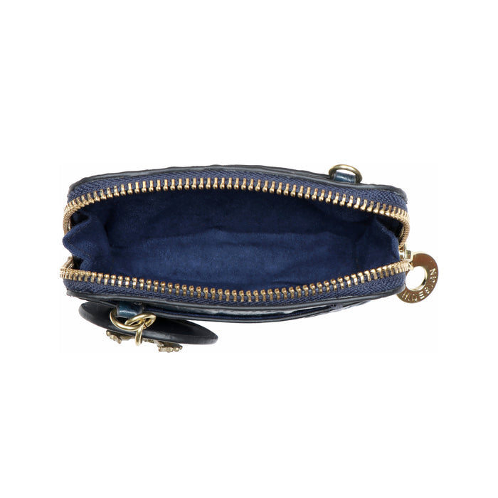 Punk W2 Blue Leather Micro Bag