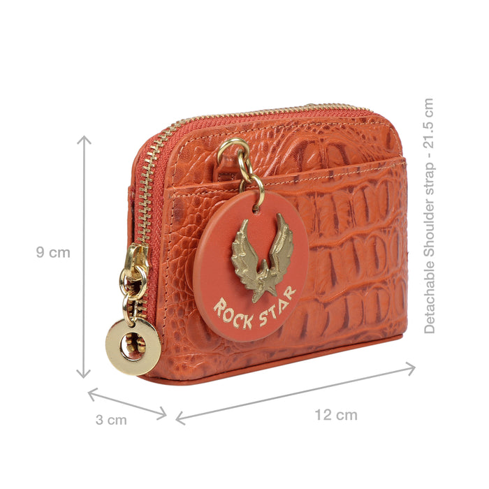 Punk W2 Orange Leather Micro Bag