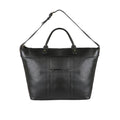 Roberto Black Leather Duffle Bag