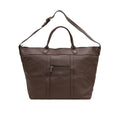 Roberto Brown Leather Duffle Bag