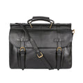 Roma Black Leather  Briefcase