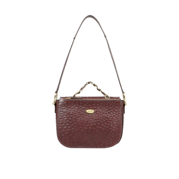Romance 01 Brown Leather Satchel