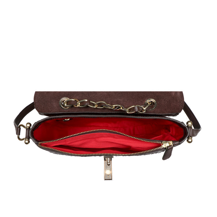 Romance 01 Brown Leather Satchel