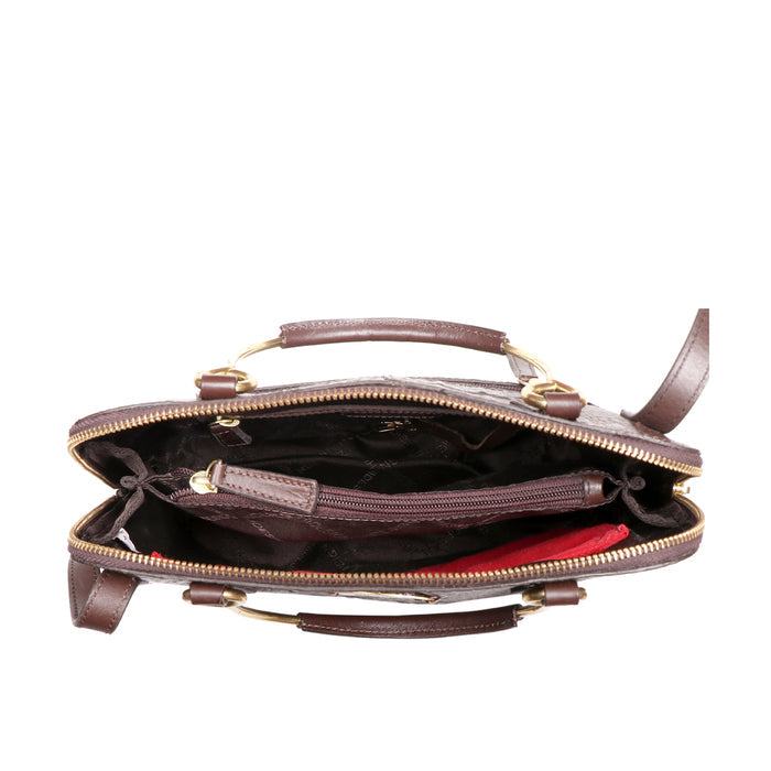 Royale 02 Brown Leather Satchel