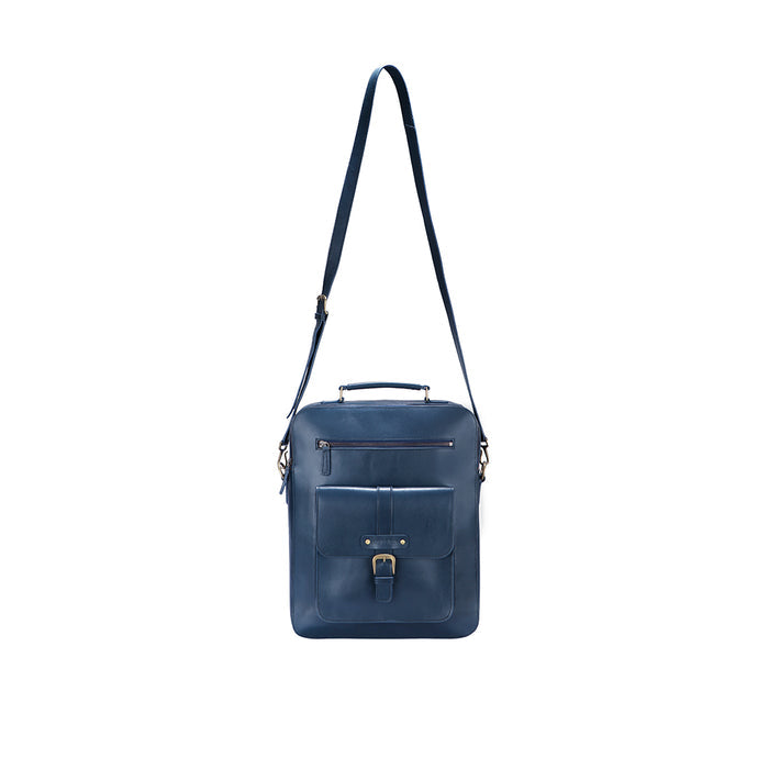 Russell 02 Blue Leather  Backpack