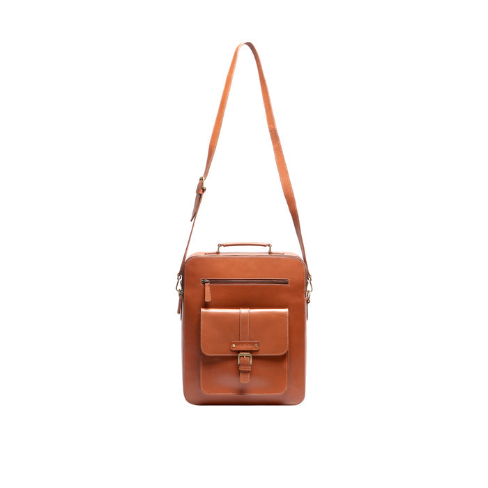 Russell 02 Tan Leather  Backpack