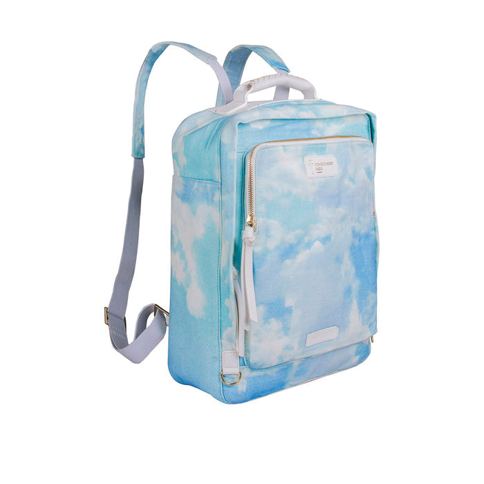 Sac A Dos (C) Blue Leather  Backpack