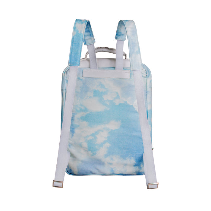 Sac A Dos (C) Blue Leather  Backpack