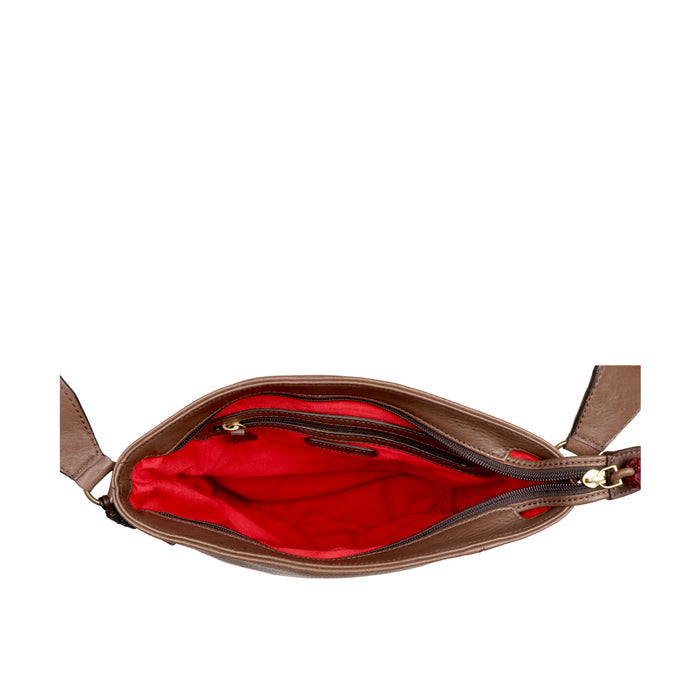 Sadhavi 02 Brown Leather Shoulder Bag