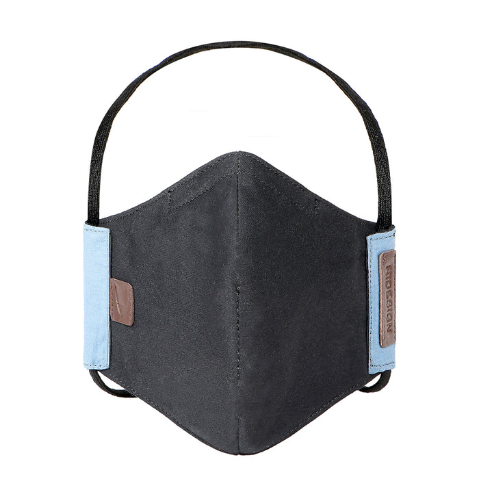 Samurai Black Leather Face Mask