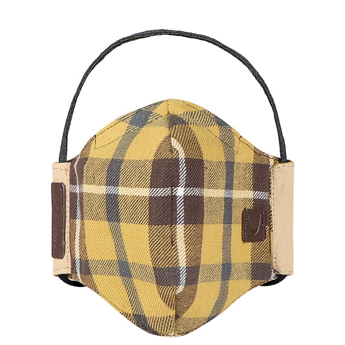 Samurai Combo-Be Yellow Leather Face Mask