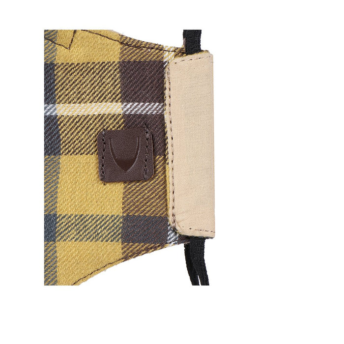 Samurai Combo-Be Yellow Leather Face Mask