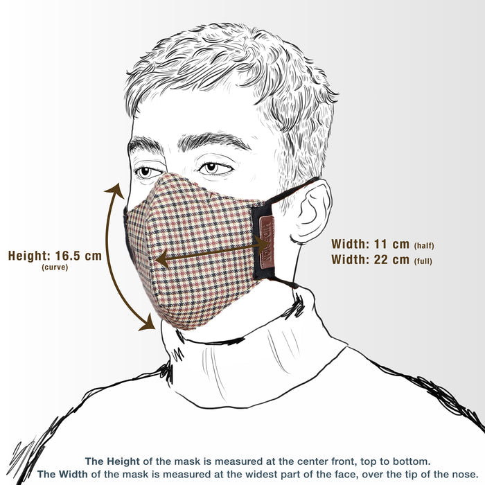 Samurai Combo-Ch Multicolor Leather Face Mask