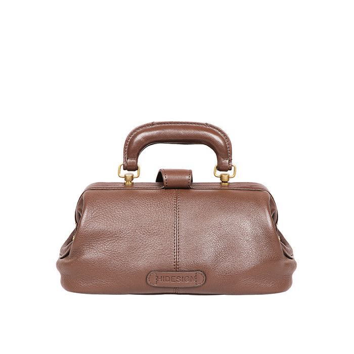 Sasha Brown Leather Satchel
