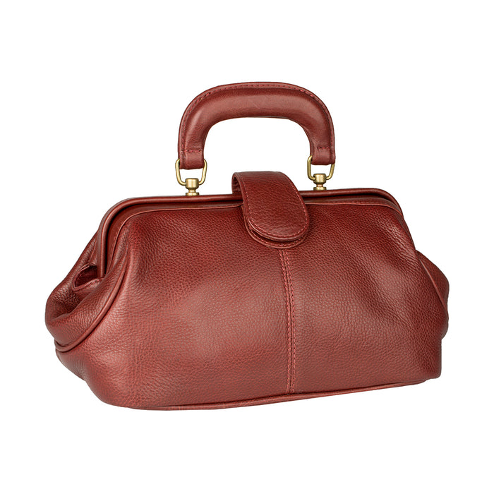 Sasha Red Leather Satchel