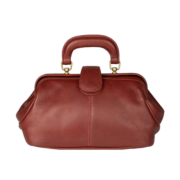 Sasha Red Leather Satchel