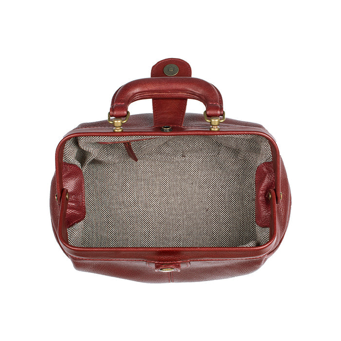 Sasha Red Leather Satchel
