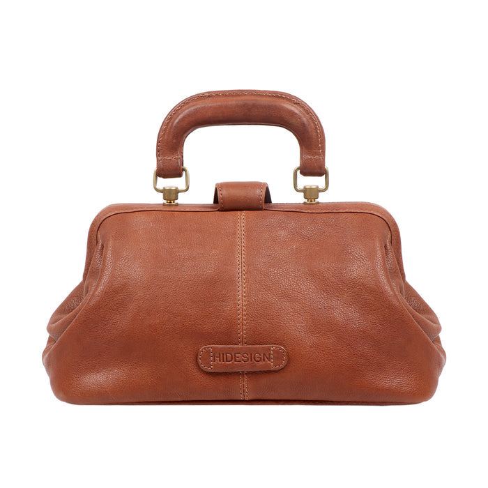 Sasha Tan Leather Satchel
