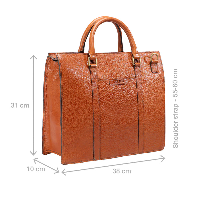 Sherlock 01 Tan Leather  Briefcase