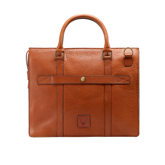 Sherlock 01 Tan Leather  Briefcase