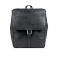 Sigmund 02 Black Leather  Backpack