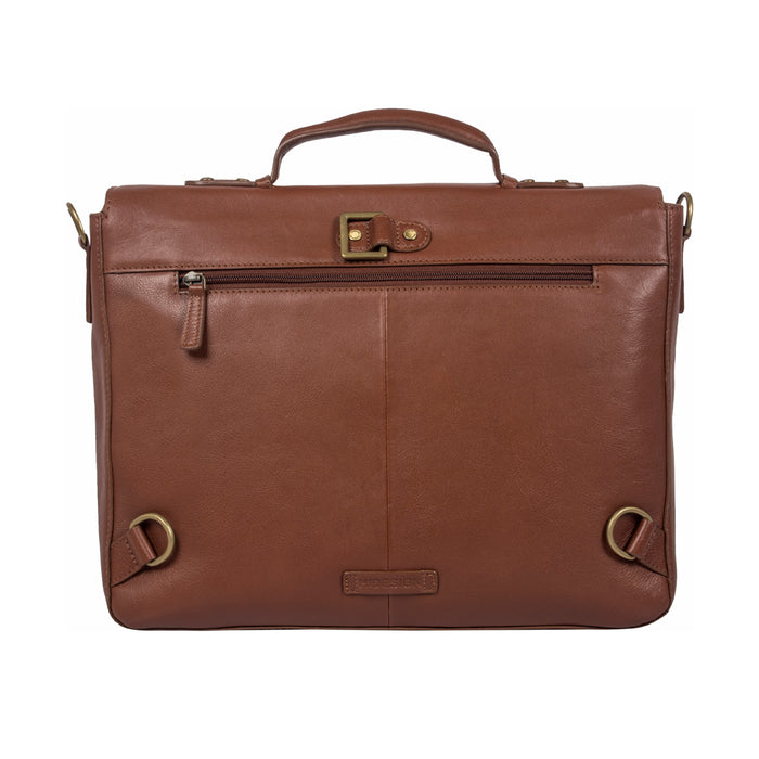 Sigmund 04 Tan Leather  Briefcase