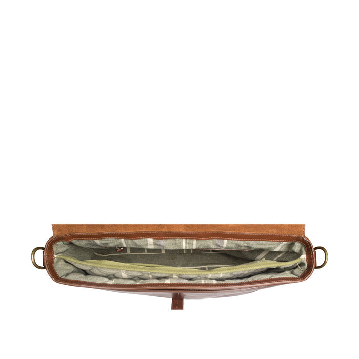 Sigmund 04 Tan Leather  Briefcase