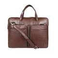 Slider 01 Brown Leather  Briefcase