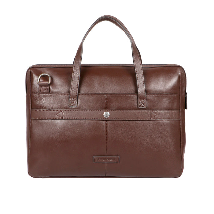 Slider 01 Brown Leather  Briefcase
