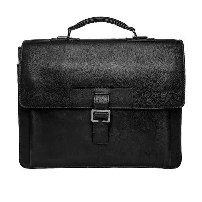 Spector 1337 Black Leather  Briefcase
