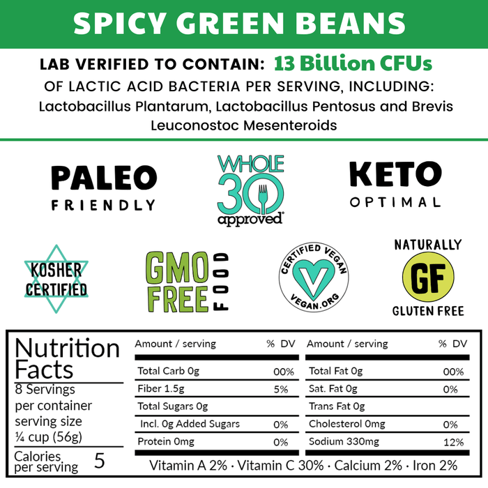 Spicy Fermented Green Beans (3 PACK)