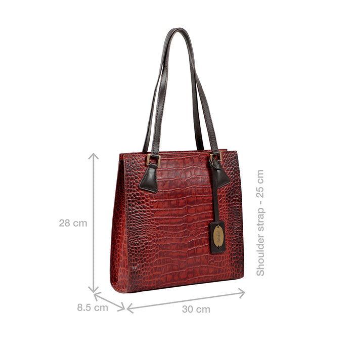 Spruce 04 Sb Marsala Leather Tote Bag