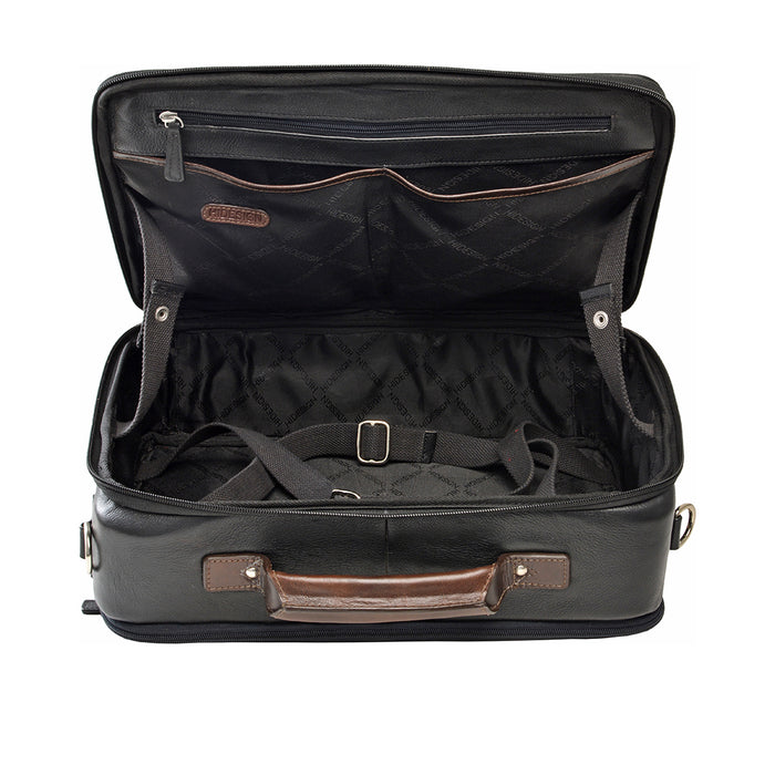 Sundown 03 Black Leather  Briefcase