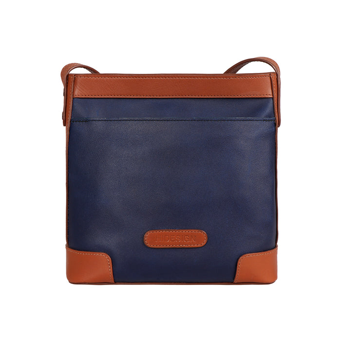 Surfer 02 Blue Leather Sling Bag