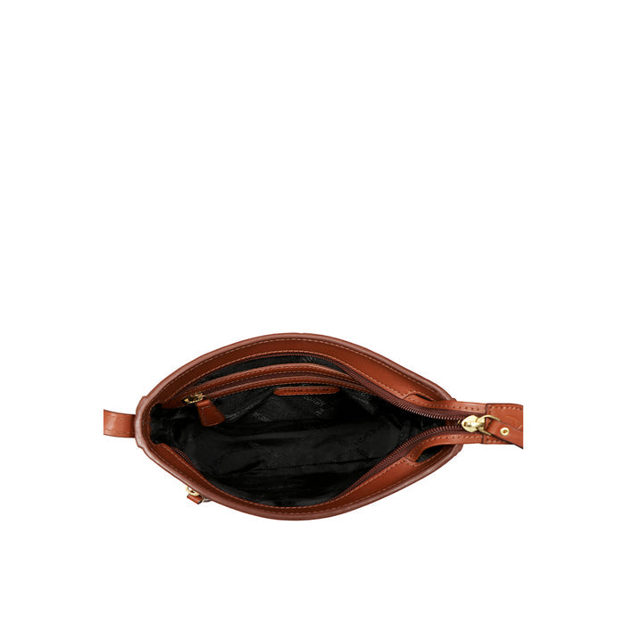 Surfer 02 Blue Leather Sling Bag