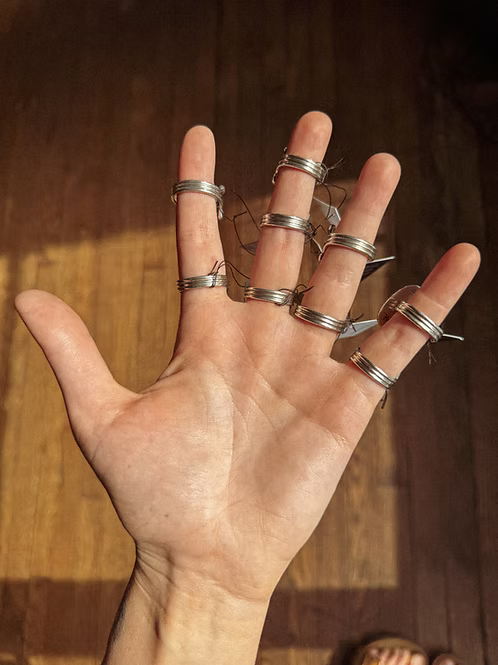 The Huff Ring: Sterling Silver + Turquoise