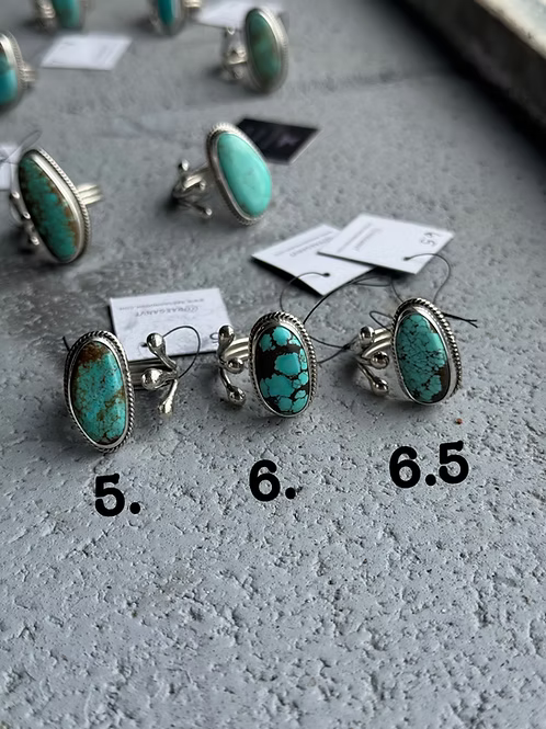 The Huff Ring: Sterling Silver + Turquoise