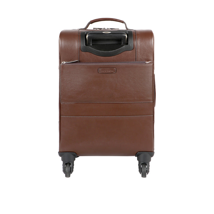 The Ridgeway 03 Brown Leather Trolley Bag
