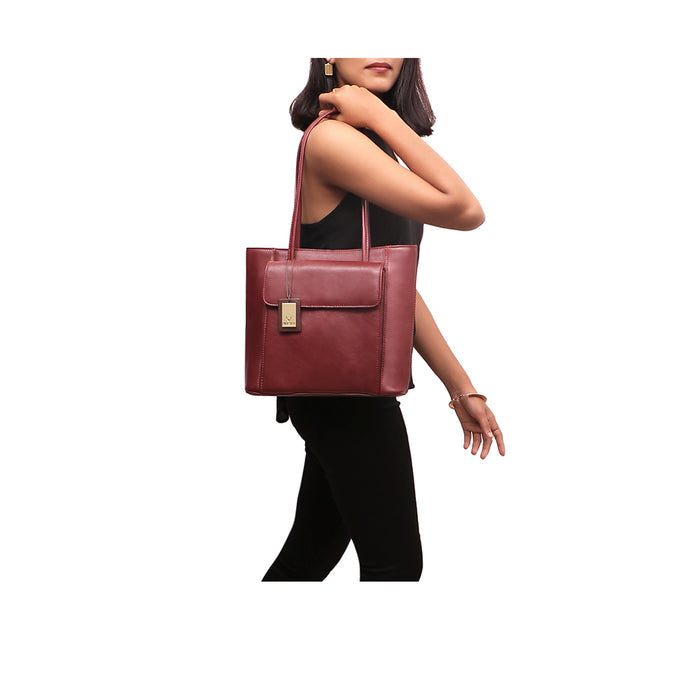 Tovah 4310 Red Leather Shoulder Bag