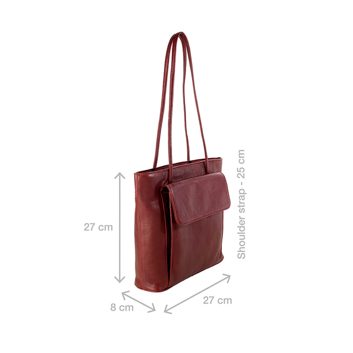 Tovah 4310 Red Leather Shoulder Bag
