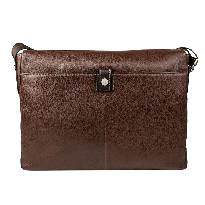 Travolta 01 Brown Leather  Messenger Bag