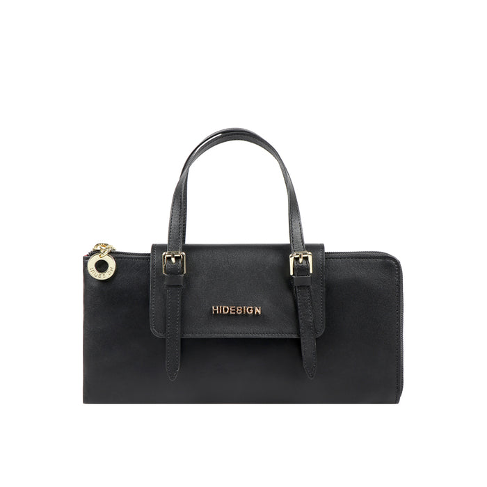 Twilight W1  Black Leather Zip Around Wallet