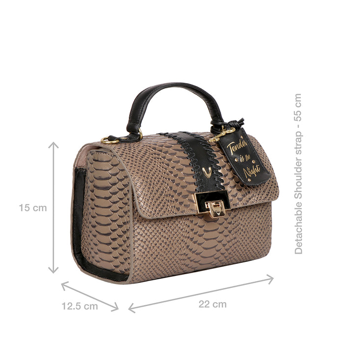Vampire 01 Grey Leather Satchel