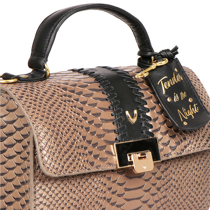 Vampire 01 Grey Leather Satchel