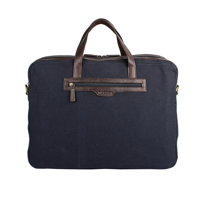Viking 03 Blue Canvas Briefcase