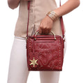 Wild Rose 02 Marsala Leather Satchel