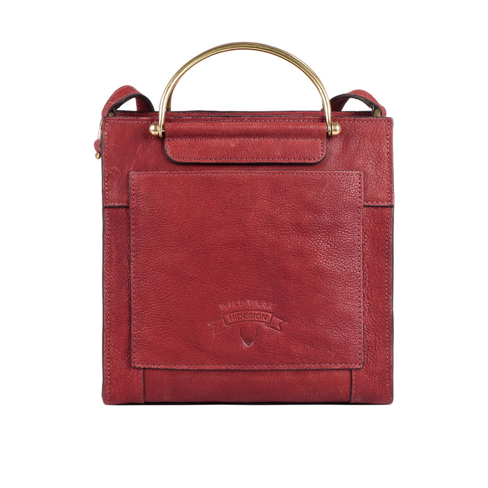Wild Rose 02 Marsala Leather Satchel